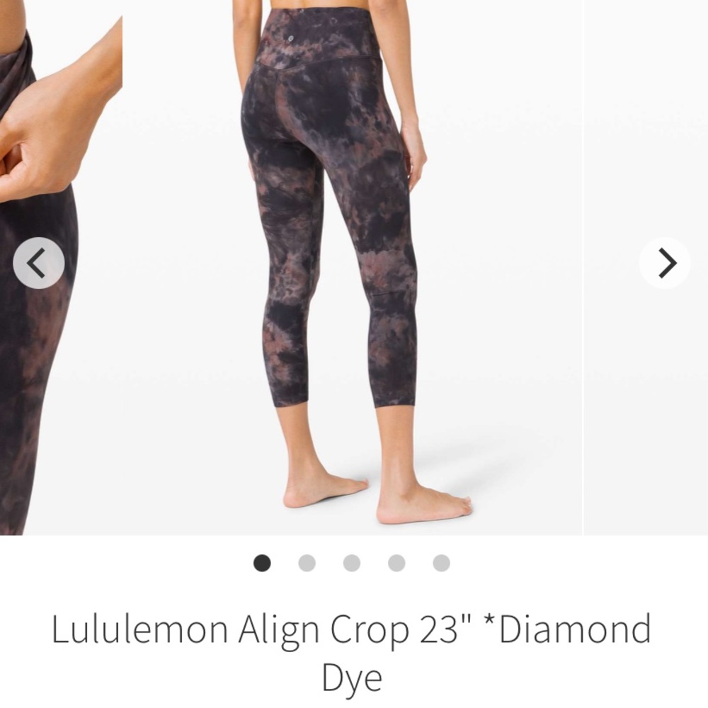 Lululemon NWT Align Crop 23 Diamond Dye Legging